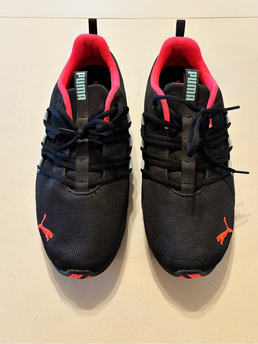 Puma Women’s Black & Coral Athletic Sneakers 12